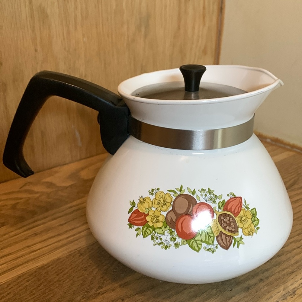 Corning Ware teapot.